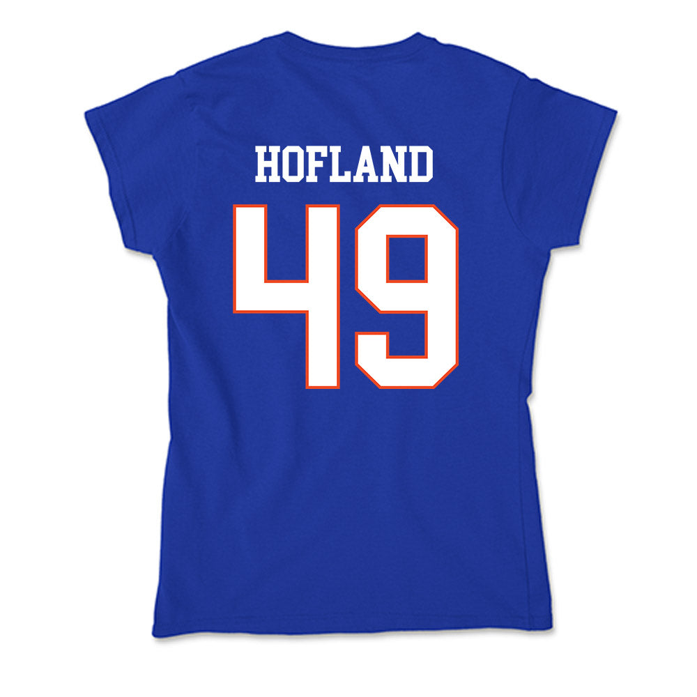 Boise State - NCAA Football : Beckham Hofland - Soft Style Women’s T-Shirt-1