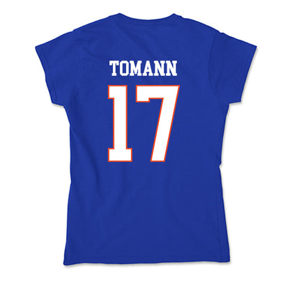 Boise State - NCAA Men's Basketball : Kaur Tomann - Soft Style Women’s T-Shirt-1