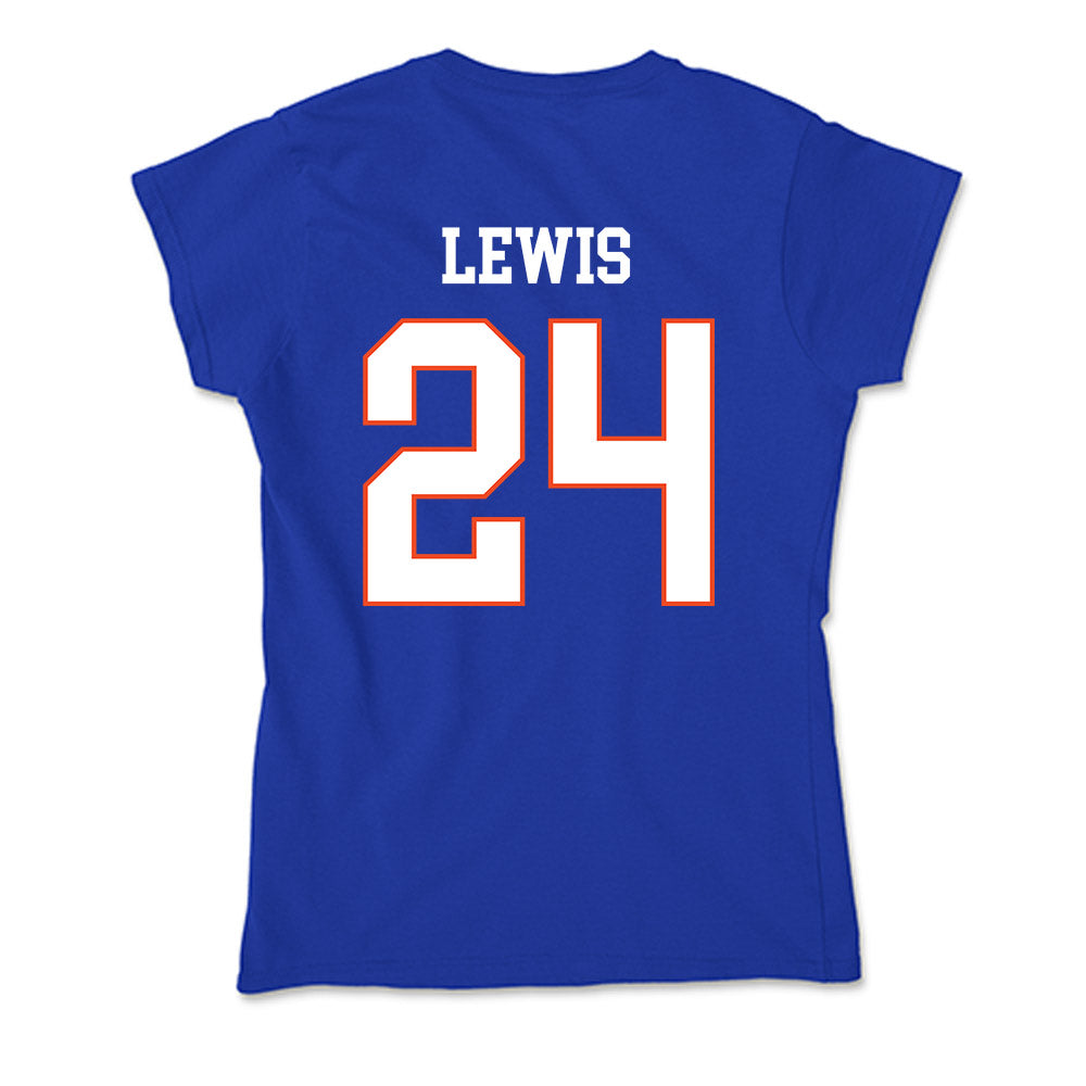 Boise State - NCAA Women's Basketball : Jayda Lewis - Soft Style Women’s T-Shirt-1