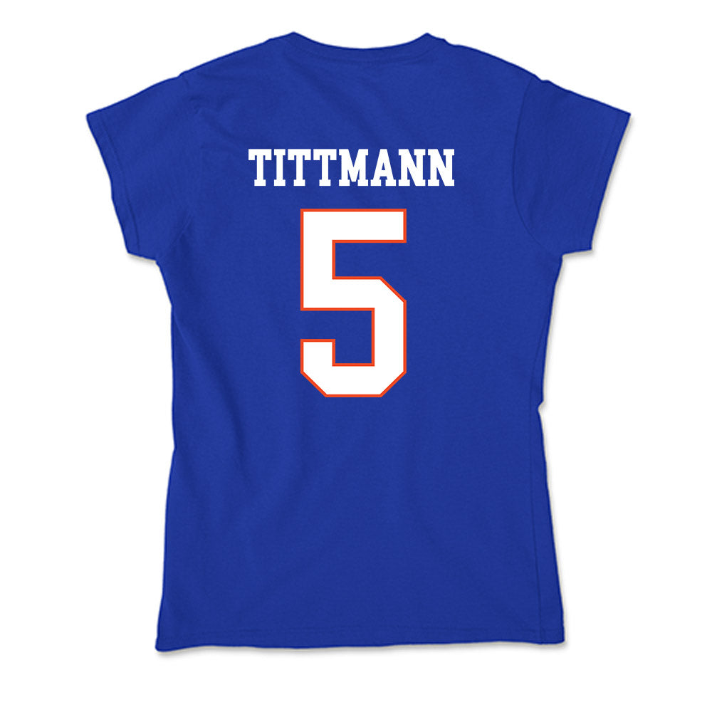 Boise State - NCAA Women's Volleyball : Azzy Tittmann - Soft Style Women’s T-Shirt-1