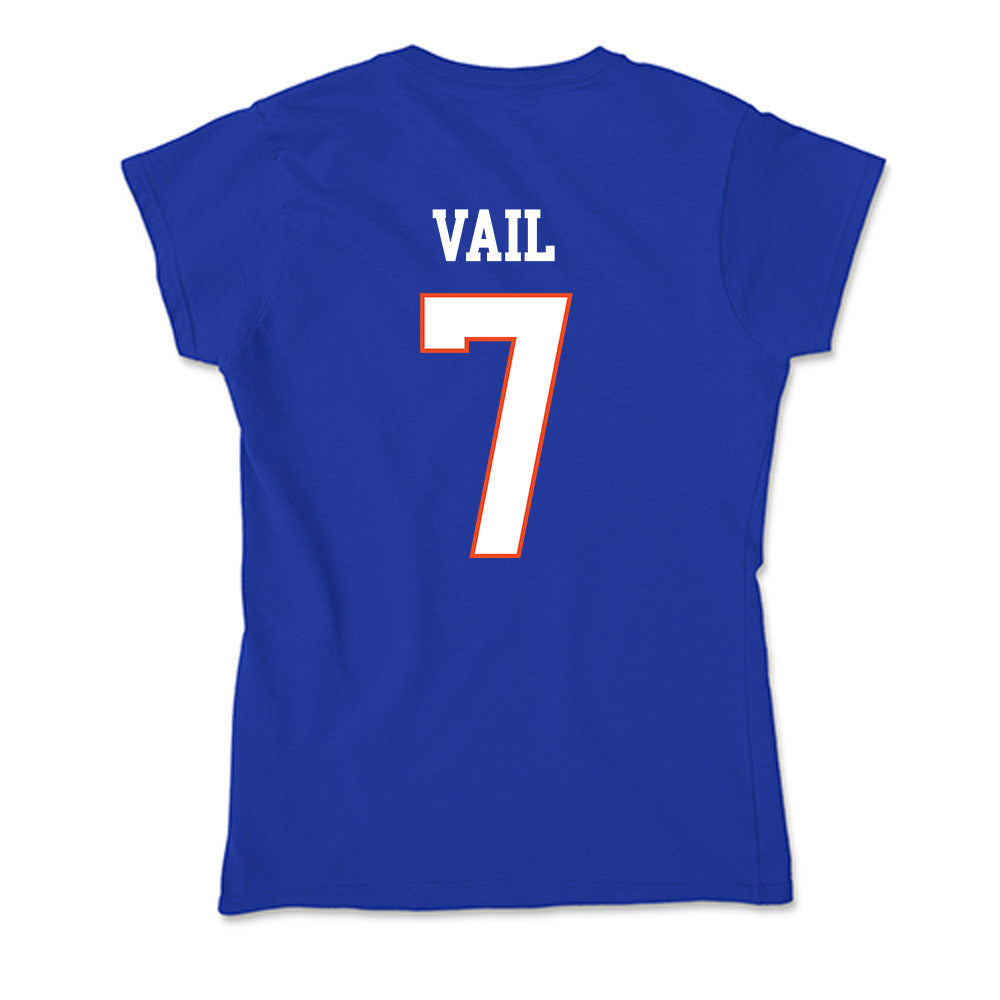 Boise State - NCAA Women's Soccer : Evva Vail - Soft Style Women’s T-Shirt-1