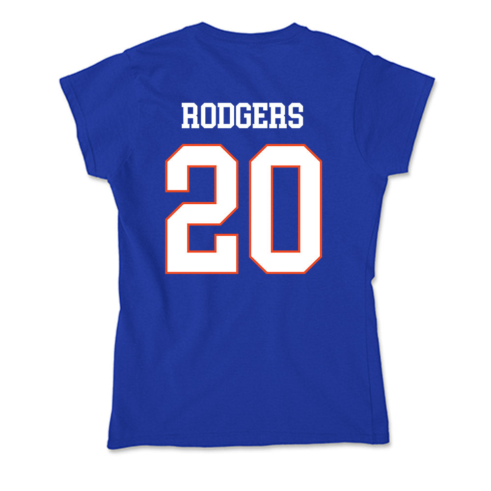 Boise State - NCAA Men's Basketball : Ty Rodgers - Soft Style Women’s T-Shirt-1