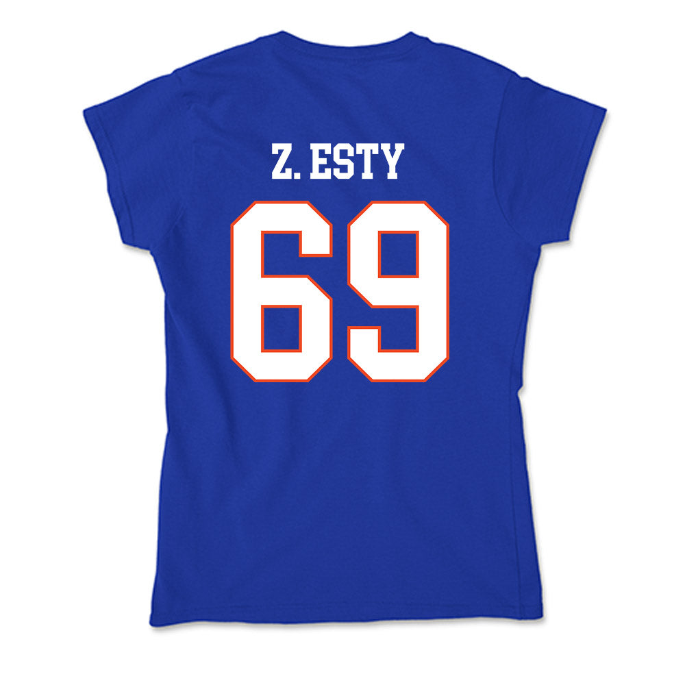 Boise State - NCAA Football : Zander Z. Esty - Soft Style Women’s T-Shirt-1
