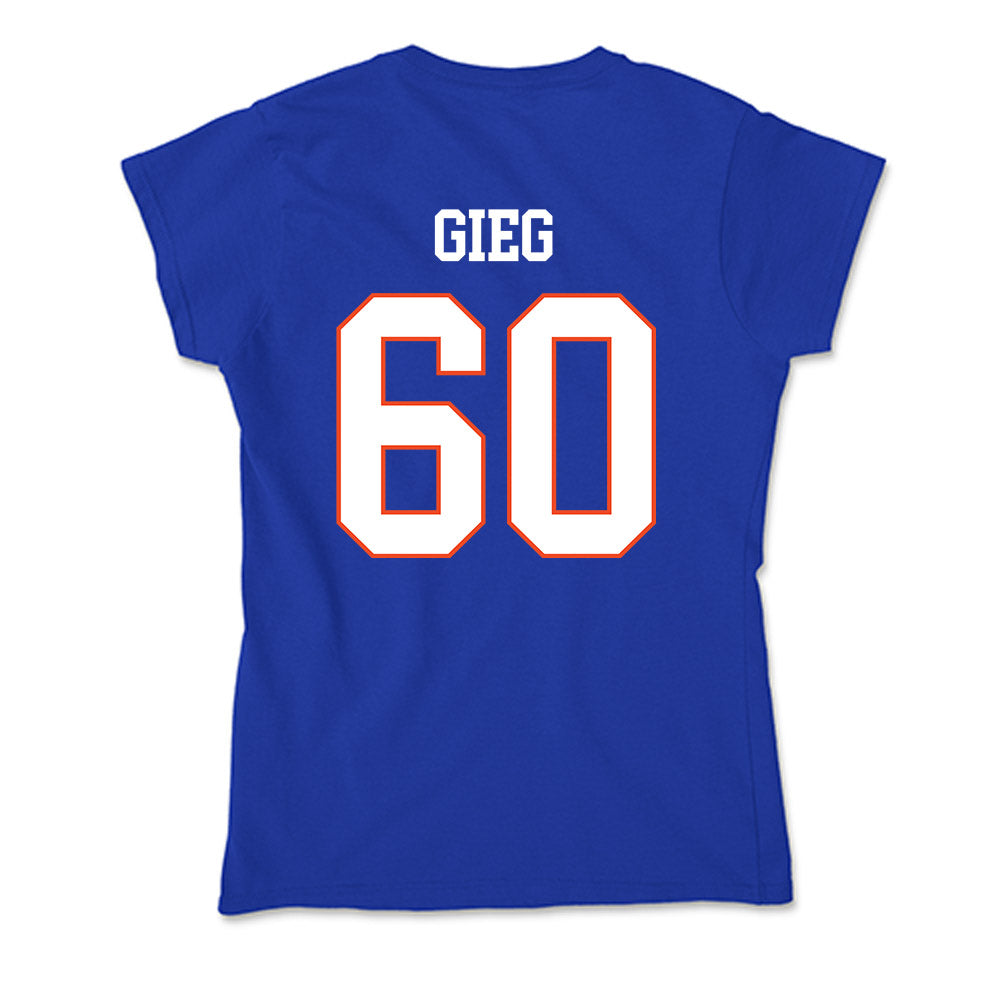 Boise State - NCAA Football : Spencer Gieg - Soft Style Women’s T-Shirt-1
