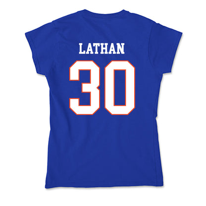 Boise State - NCAA Men's Basketball : Ethan Lathan - Soft Style Women’s T-Shirt-1