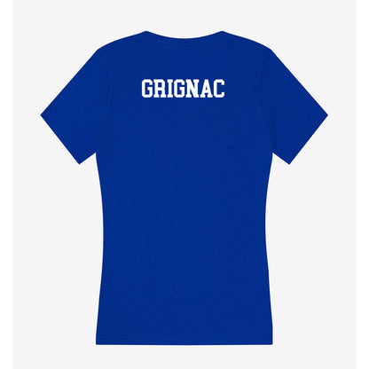 Boise State - NCAA Women's Tennis : Carla Grignac - Women's V-Neck T-Shirt-1