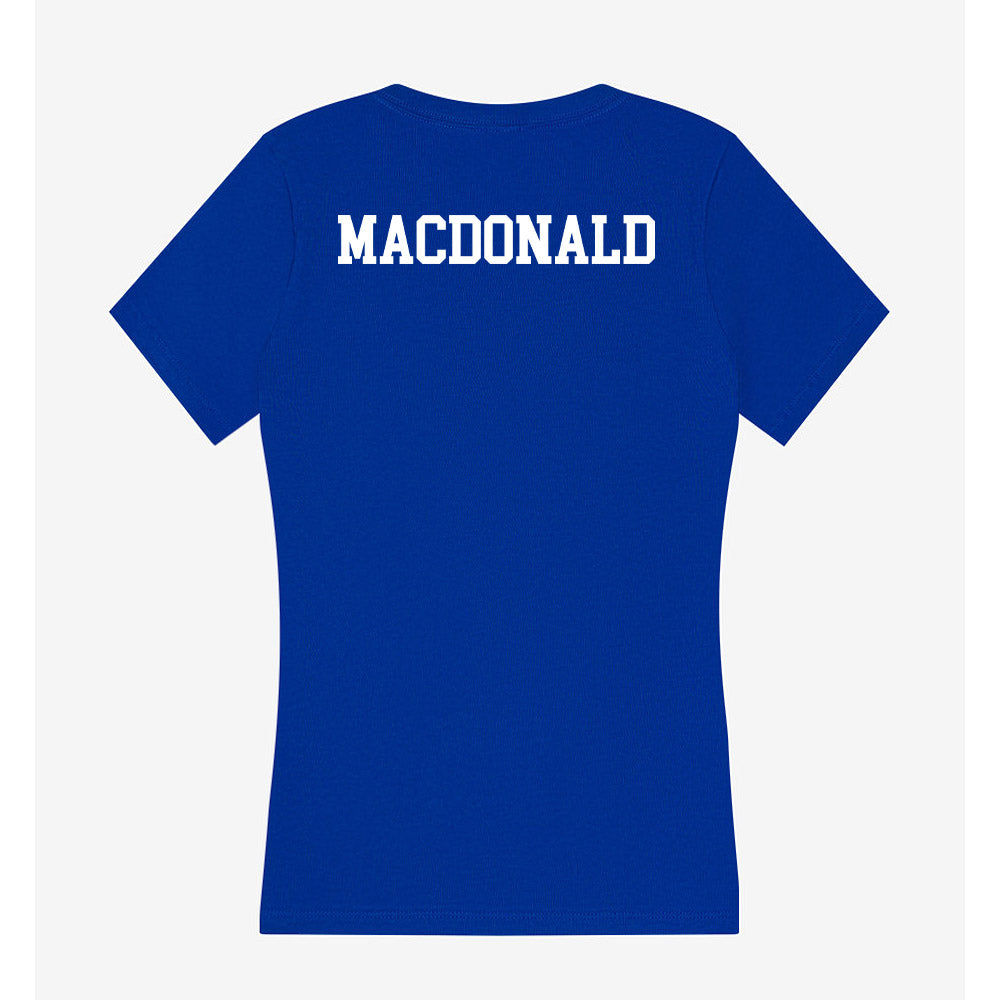 Boise State - NCAA Beach Volleyball : Kate MacDonald - Women's V-Neck T-Shirt-1