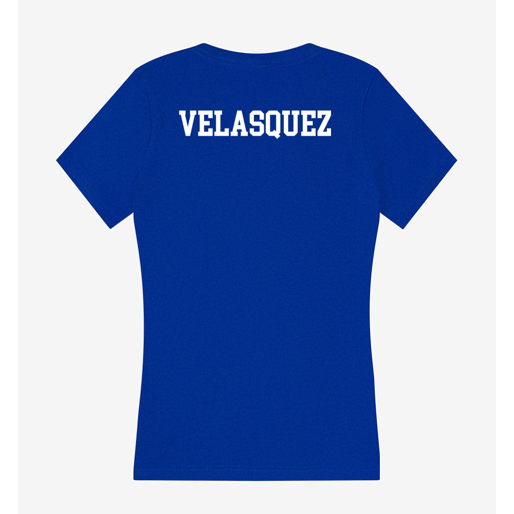 Boise State - NCAA Men's Track & Field : Coco Velasquez - Women's V-Neck T-Shirt-1