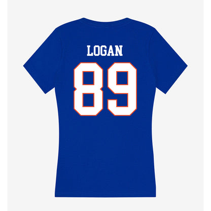 Boise State - NCAA Football : AJ Logan - Women's V-Neck T-Shirt-1