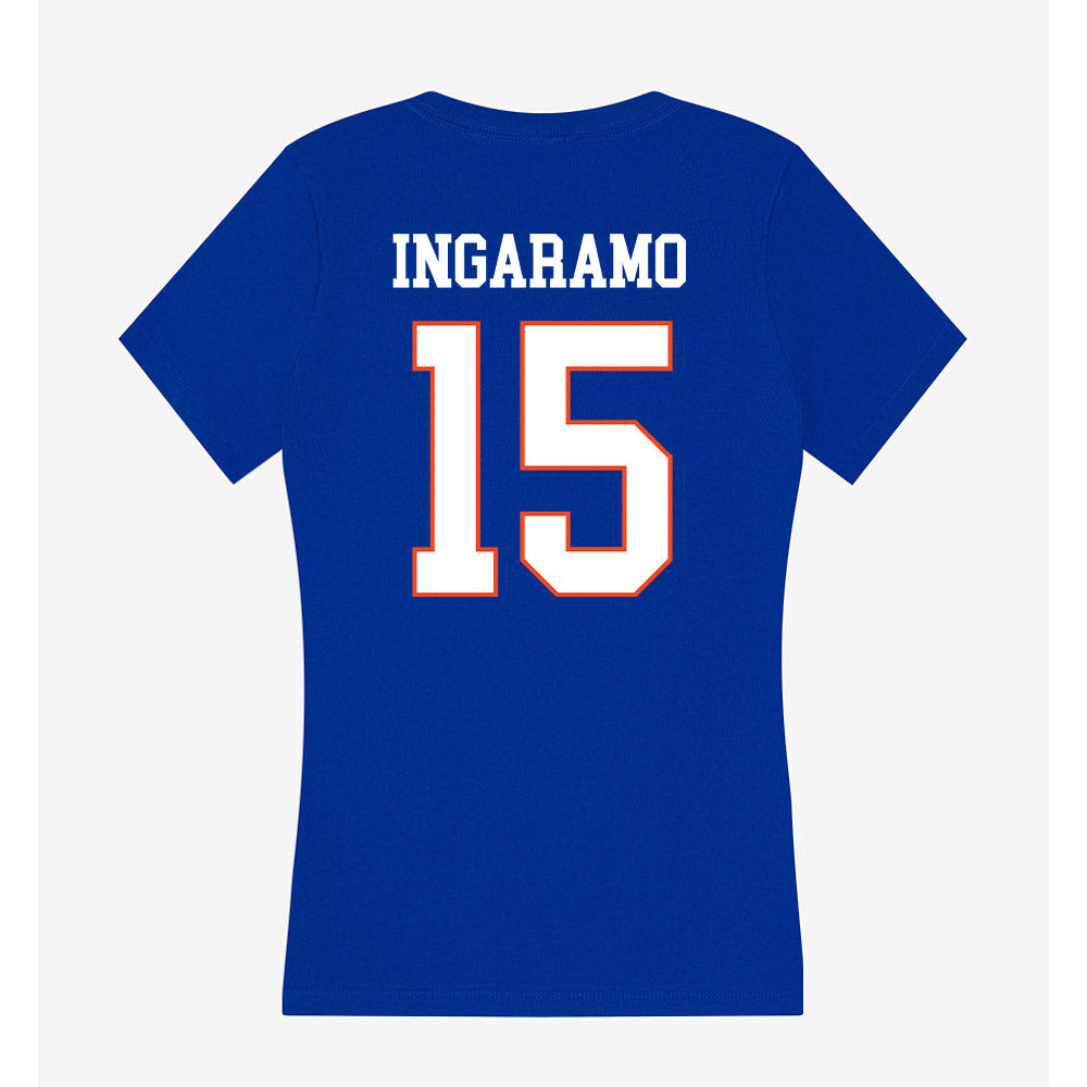 Boise State - NCAA Beach Volleyball : Luna Ingaramo - Women's V-Neck T-Shirt-1