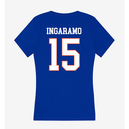 Boise State - NCAA Beach Volleyball : Luna Ingaramo - Women's V-Neck T-Shirt-1