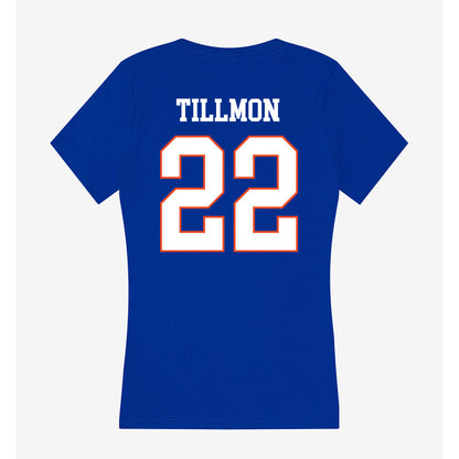 Boise State - NCAA Football : Roman Tillmon - Women's V-Neck T-Shirt-1