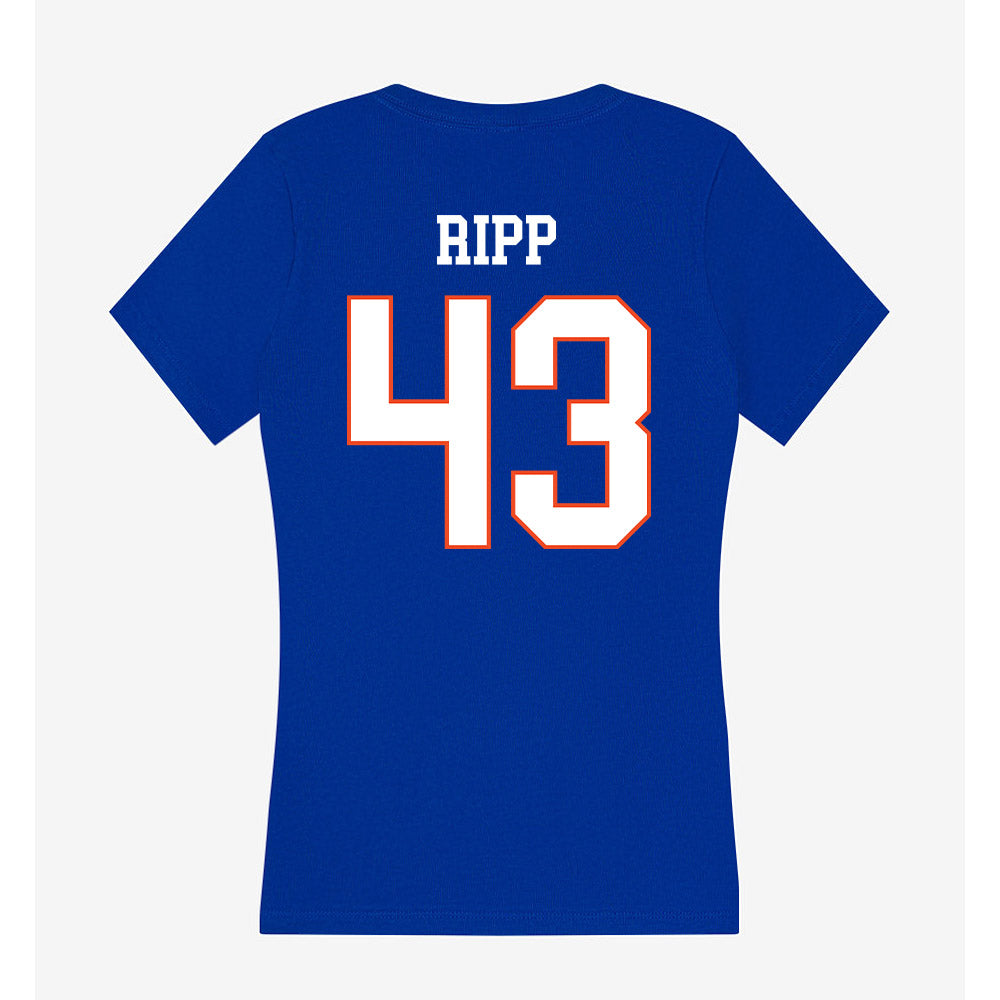 Boise State - NCAA Football : Jake Ripp - Women's V-Neck T-Shirt-1