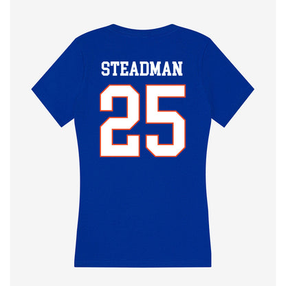 Boise State - NCAA Women's Basketball : Josee Steadman - Women's V-Neck T-Shirt-1