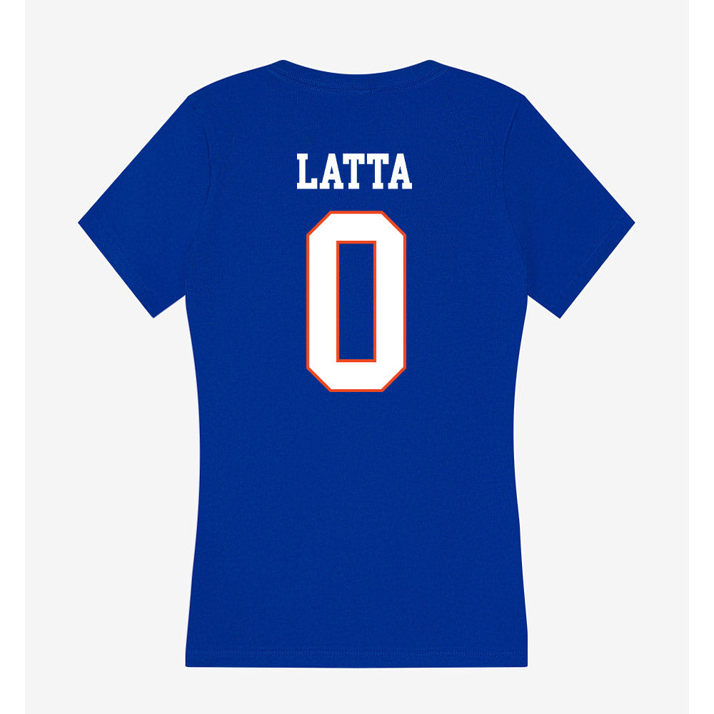 Boise State - NCAA Women's Basketball : Carlie Latta - Women's V-Neck T-Shirt-1