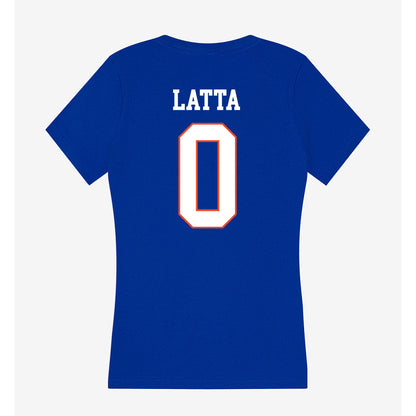 Boise State - NCAA Women's Basketball : Carlie Latta - Women's V-Neck T-Shirt-1