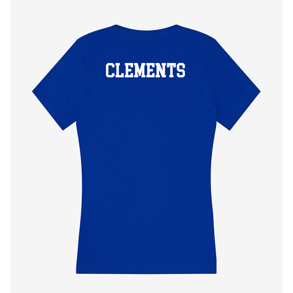 Boise State - NCAA Women's Gymnastics : Morgan Clements - Women's V-Neck T-Shirt-1