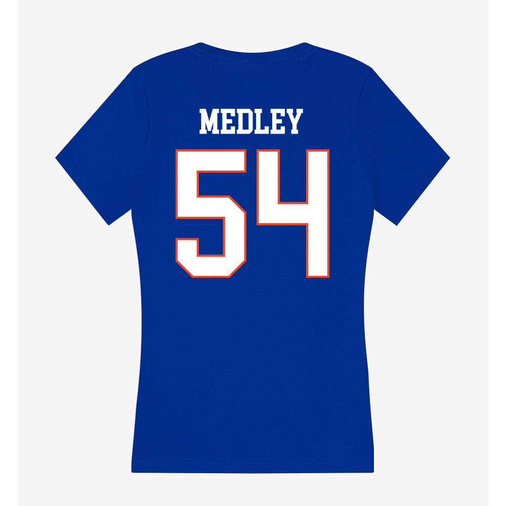 Boise State - NCAA Football : Adonte Medley - Women's V-Neck T-Shirt-1