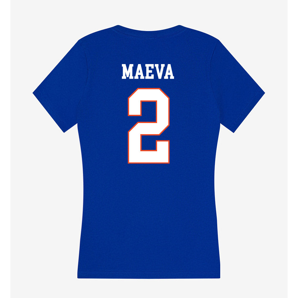 Boise State - NCAA Women's Volleyball : Tehya Maeva - Women's V-Neck T-Shirt-1