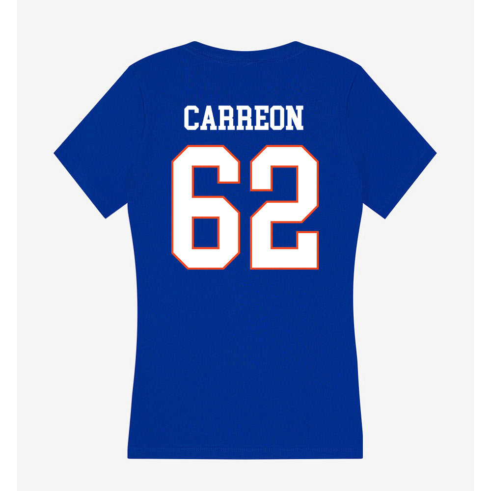 Boise State - NCAA Football : Roger Carreon - Women's V-Neck T-Shirt-1