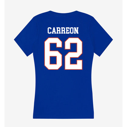 Boise State - NCAA Football : Roger Carreon - Women's V-Neck T-Shirt-1