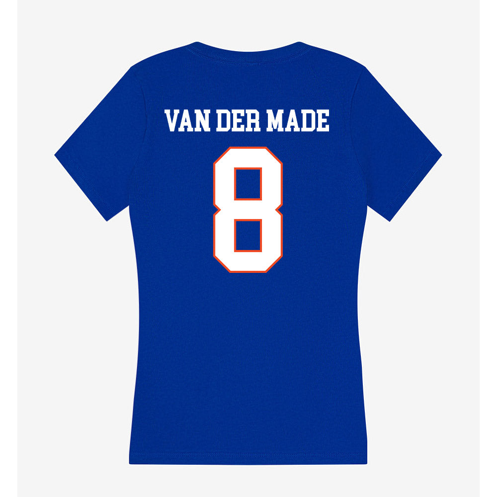 Boise State - NCAA Beach Volleyball : Serena van der Made - Women's V-Neck T-Shirt-1