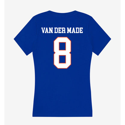 Boise State - NCAA Beach Volleyball : Serena van der Made - Women's V-Neck T-Shirt-1