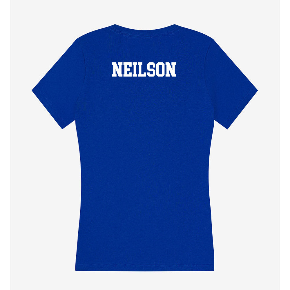 Boise State - NCAA Beach Volleyball : Berkeley Neilson - Women's V-Neck T-Shirt-1