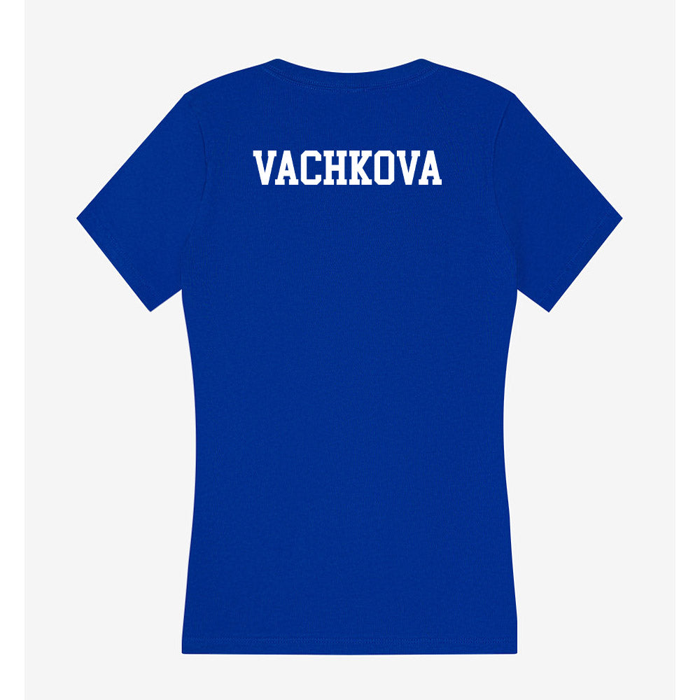 Boise State - NCAA Women's Tennis : Valentina Vachkova - Women's V-Neck T-Shirt-1