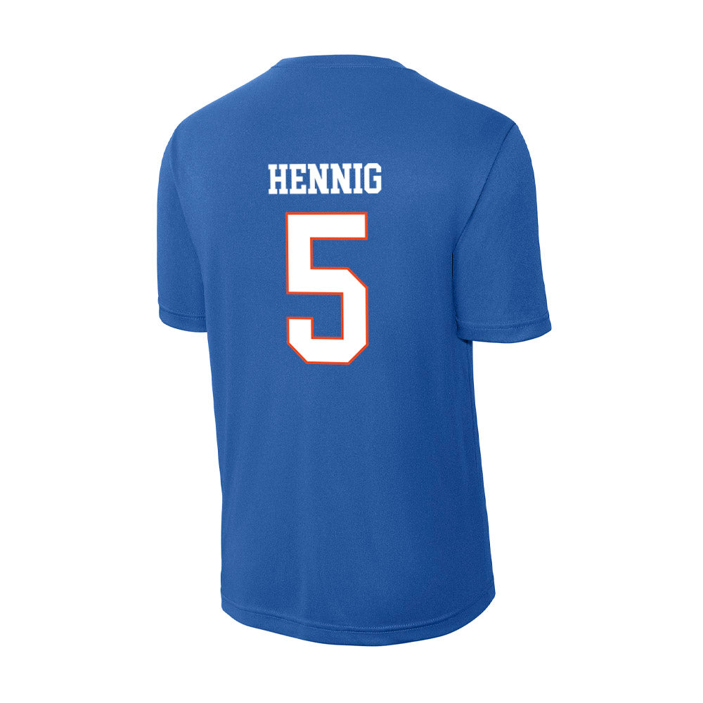 Boise State - NCAA Men's Basketball : Brady Hennig - Activewear T-Shirt-1