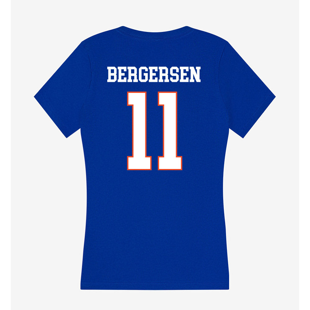 Boise State - NCAA Men's Basketball : Ray Bergersen - Women's V-Neck T-Shirt-1
