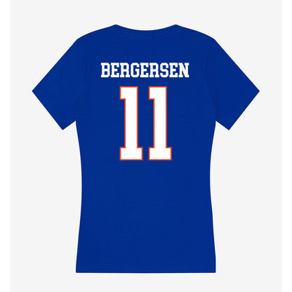 Boise State - NCAA Men's Basketball : Ray Bergersen - Women's V-Neck T-Shirt-1