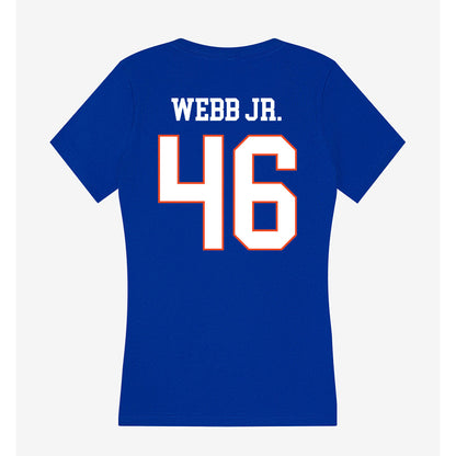 Boise State - NCAA Football : Corey Webb Jr. - Women's V-Neck T-Shirt-1