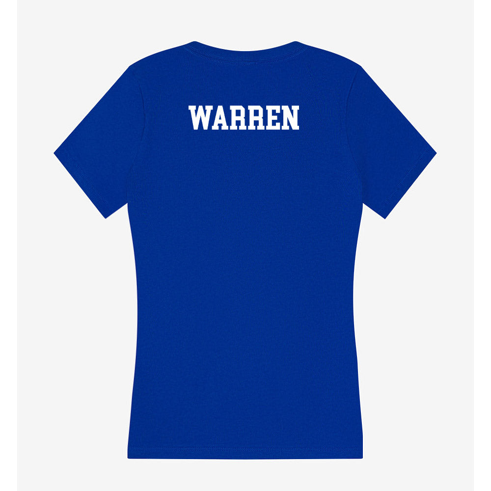 Boise State - NCAA Men's Track & Field : DJ Warren - Women's V-Neck T-Shirt-1