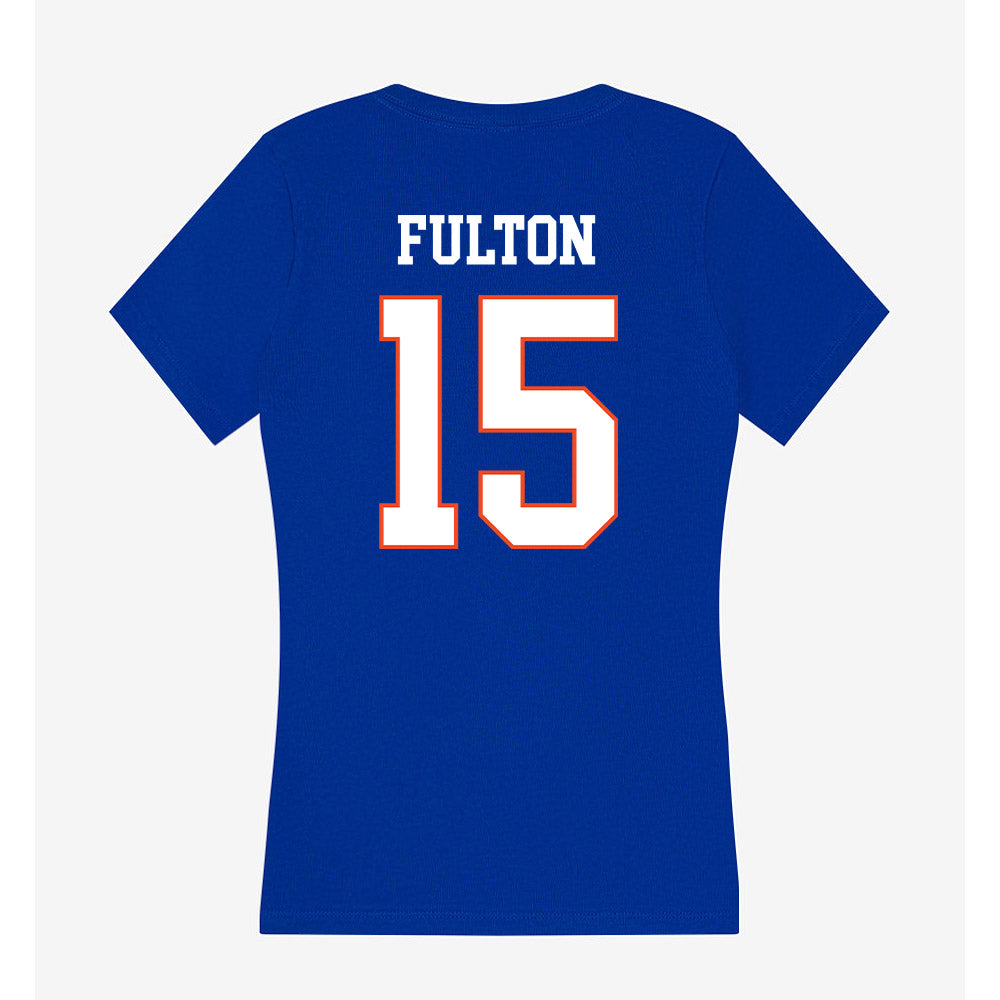 Boise State - NCAA Football : Colt Fulton - Women's V-Neck T-Shirt-1