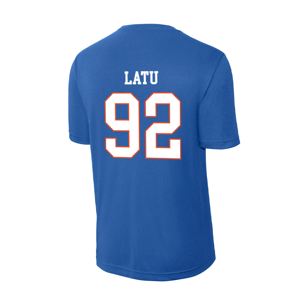 Boise State - NCAA Football : David Latu - Activewear T-Shirt-1