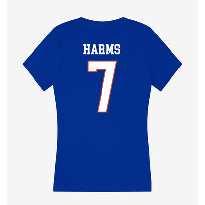 Boise State - NCAA Women's Basketball : Izzie Harms - Women's V-Neck T-Shirt-1