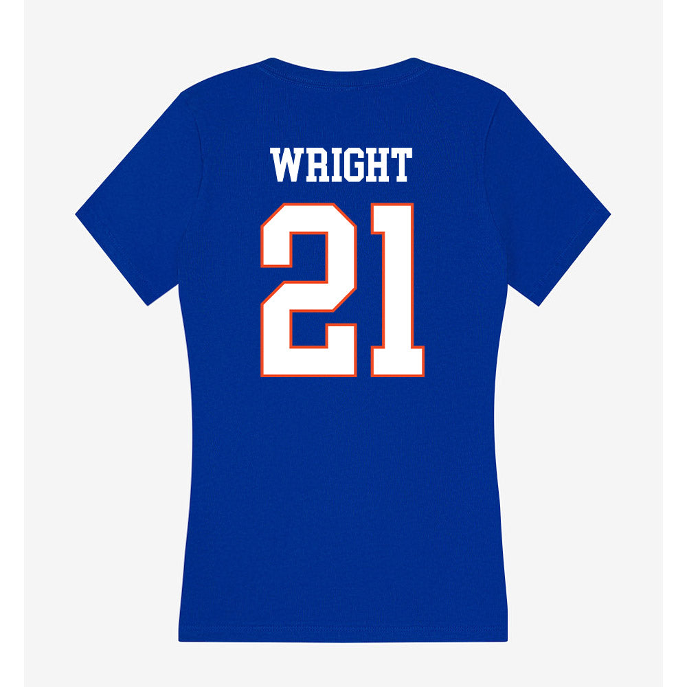 Boise State - NCAA Football : Akeem Wright - Women's V-Neck T-Shirt-1