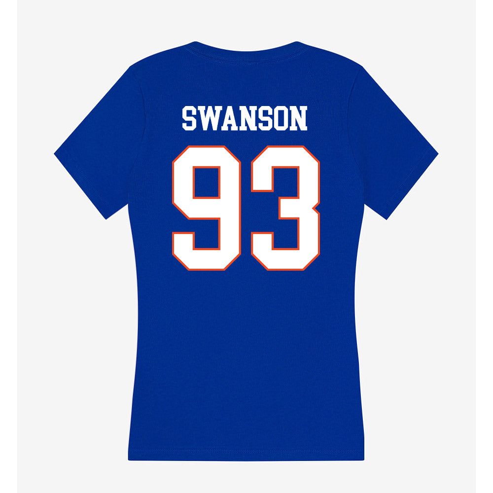 Boise State - NCAA Football : Ryder Swanson - Women's V-Neck T-Shirt-1