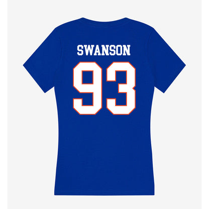 Boise State - NCAA Football : Ryder Swanson - Women's V-Neck T-Shirt-1