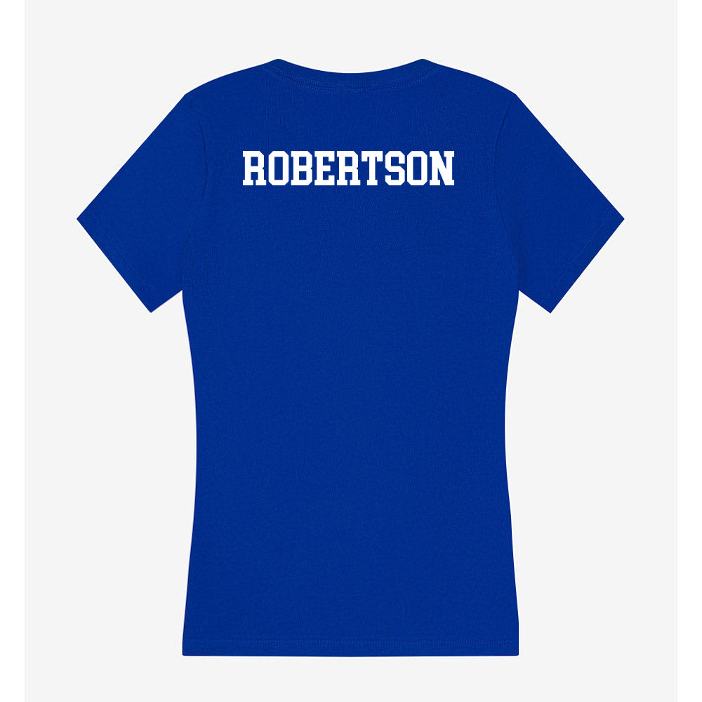 Boise State - NCAA Women's Track & Field : Kaiya Robertson - Women's V-Neck T-Shirt-1