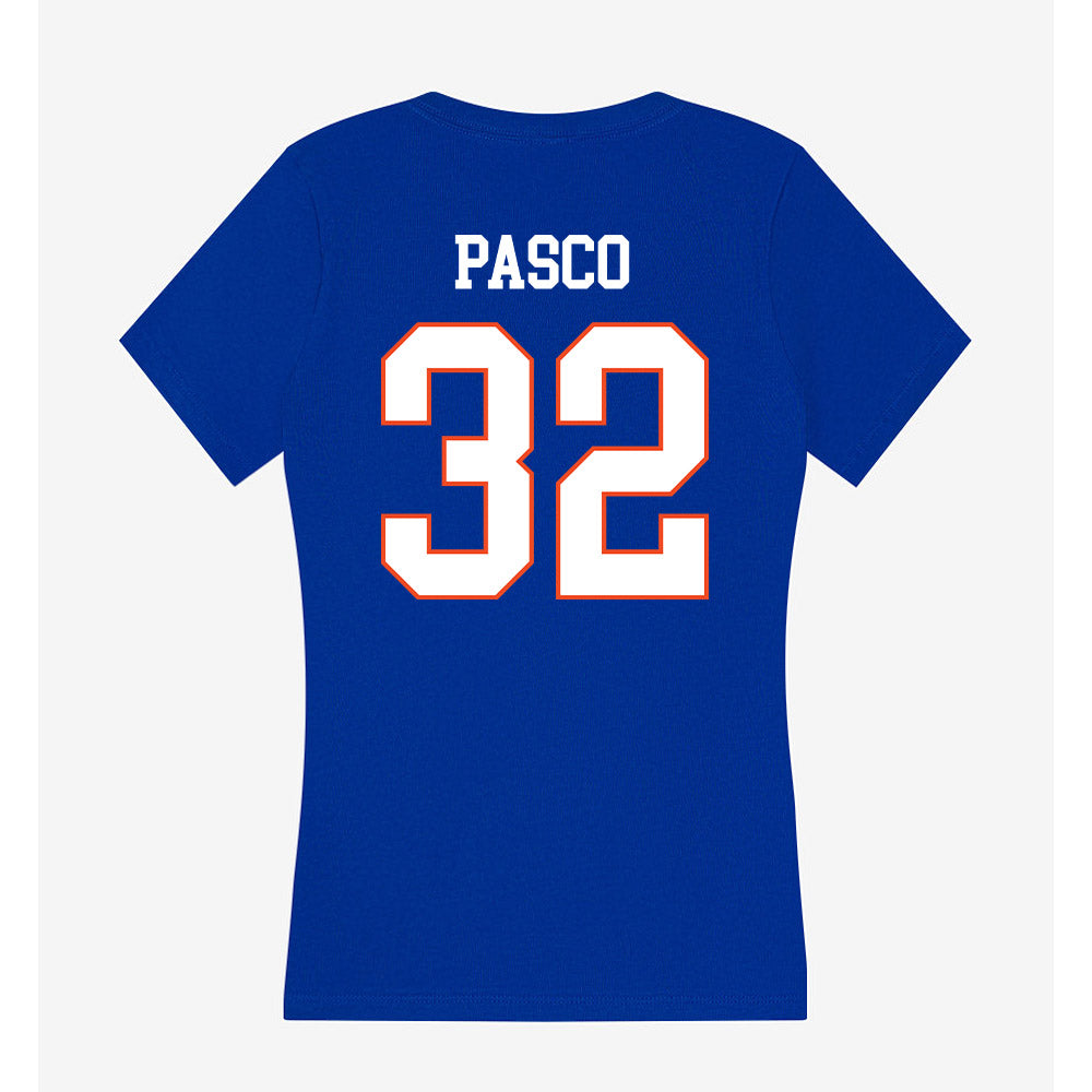 Boise State - NCAA Women's Basketball : Natalie Pasco - Women's V-Neck T-Shirt-1