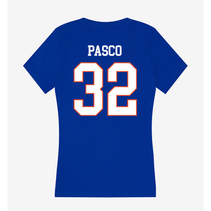 Boise State - NCAA Women's Basketball : Natalie Pasco - Women's V-Neck T-Shirt-1