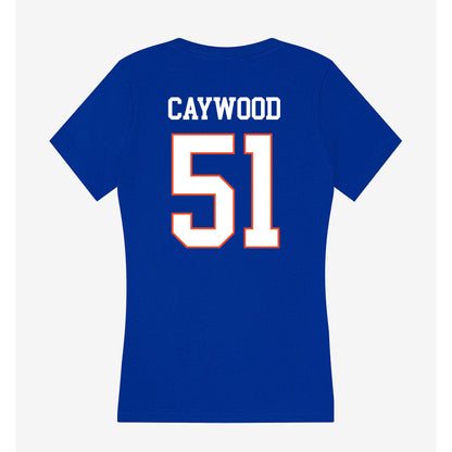 Boise State - NCAA Football : Roman Caywood - Women's V-Neck T-Shirt-1