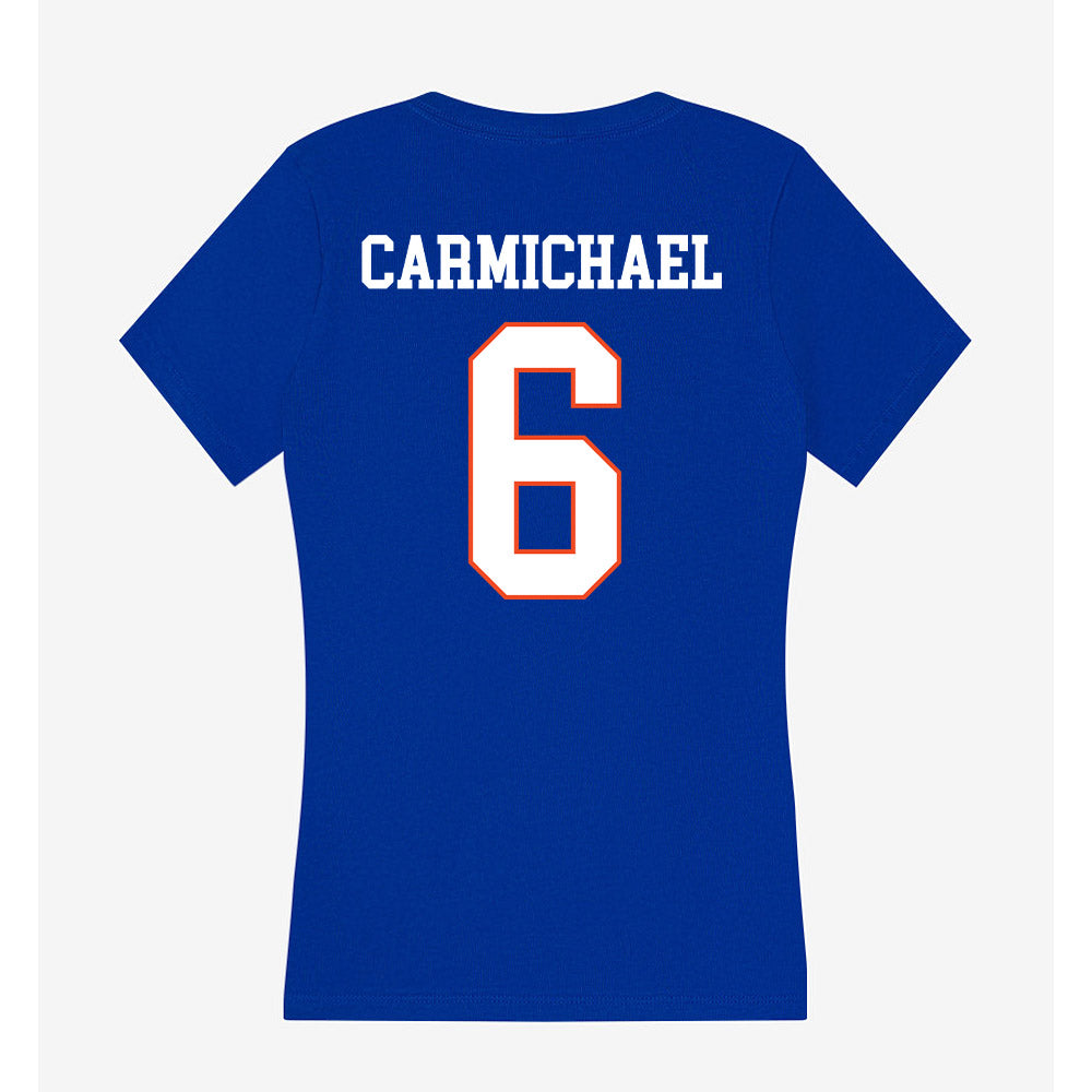 Boise State - NCAA Men's Basketball : Pearson Carmichael - Women's V-Neck T-Shirt-1