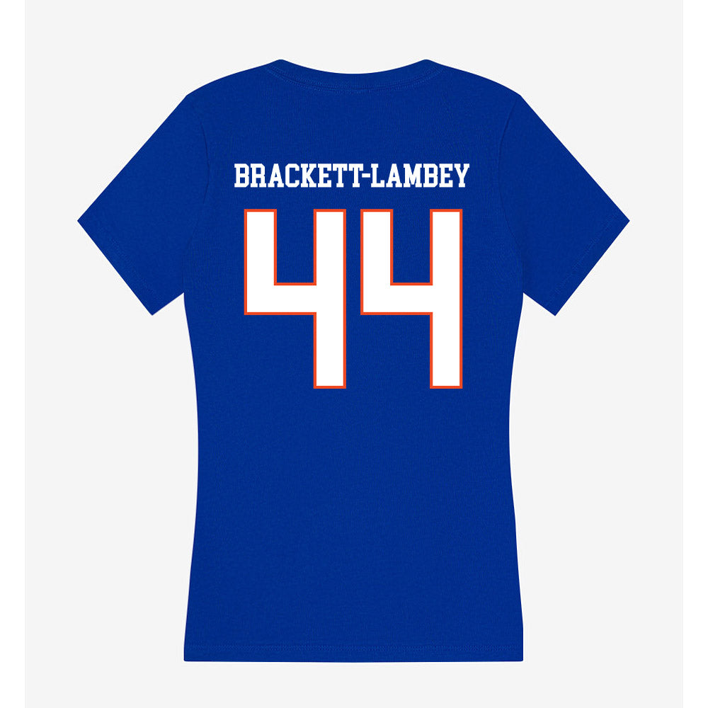 Boise State - NCAA Football : Syncere Brackett-Lambey - Women's V-Neck T-Shirt-1