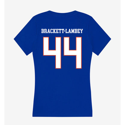 Boise State - NCAA Football : Syncere Brackett-Lambey - Women's V-Neck T-Shirt-1