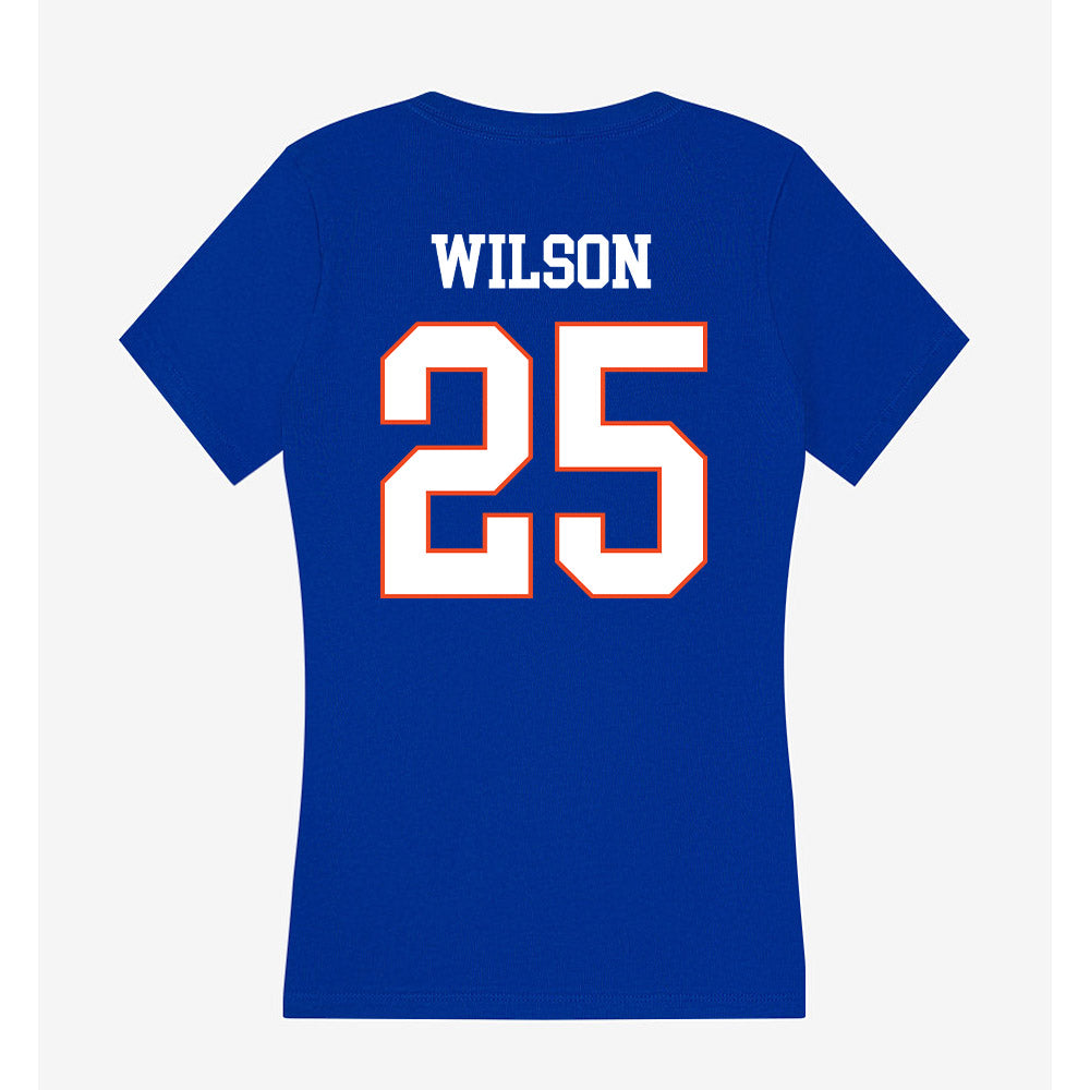 Boise State - NCAA Women's Soccer : Campbell Wilson - Women's V-Neck T-Shirt-1