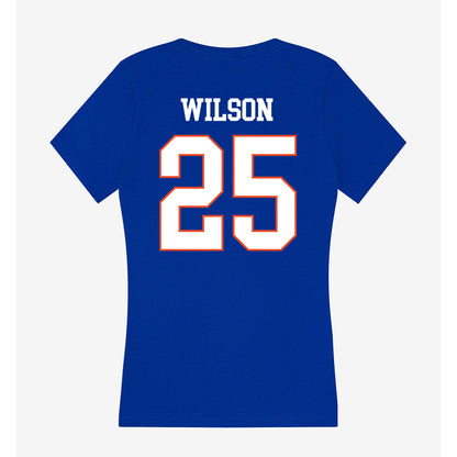 Boise State - NCAA Women's Soccer : Campbell Wilson - Women's V-Neck T-Shirt-1