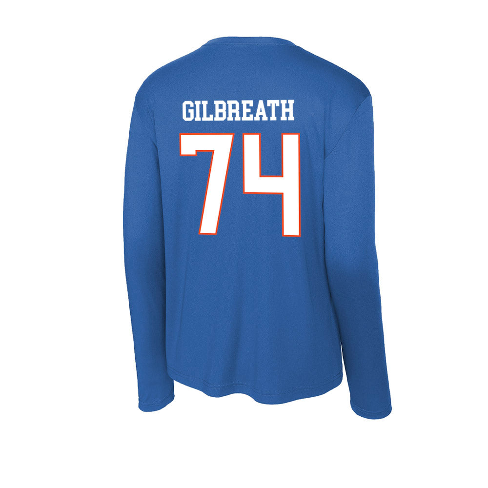 Boise State - NCAA Football : Connor Gilbreath - Activewear Long Sleeve T-Shirt-1